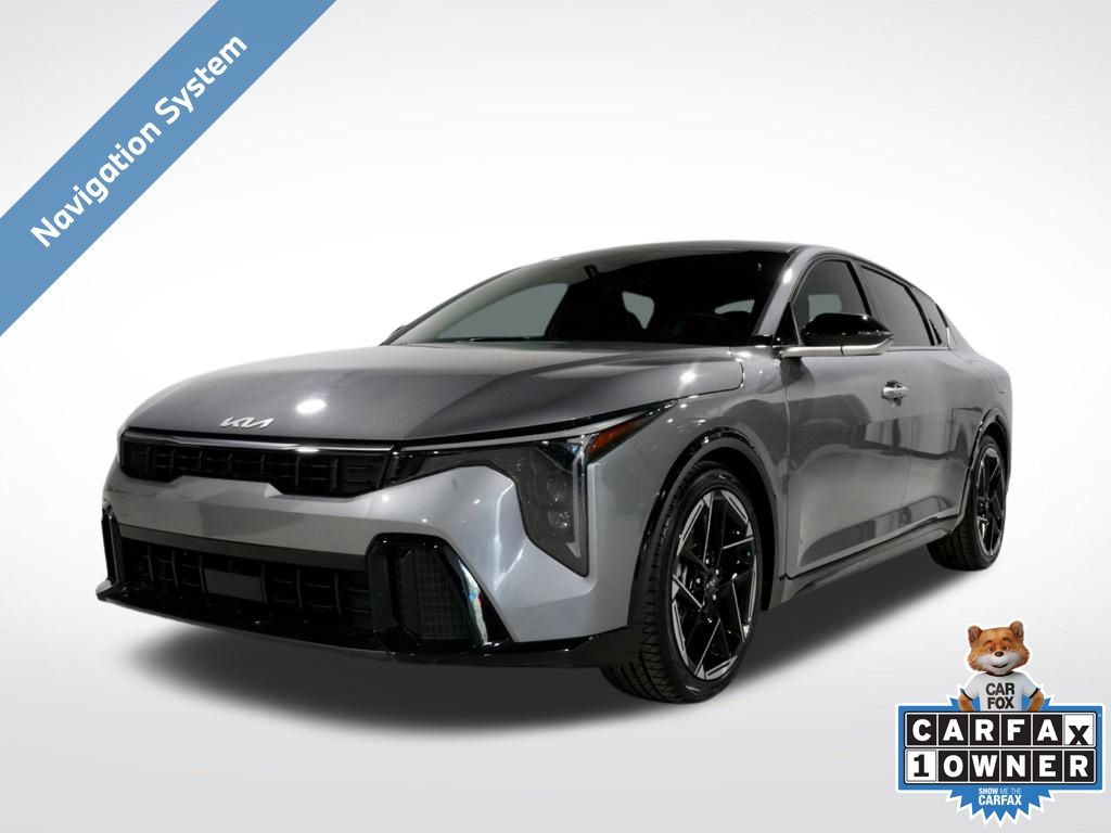 Steel Gray 2025 Kia K4 GT-Line FWD Sedan Front-Wheel Drive Continuously Variable Transmission
