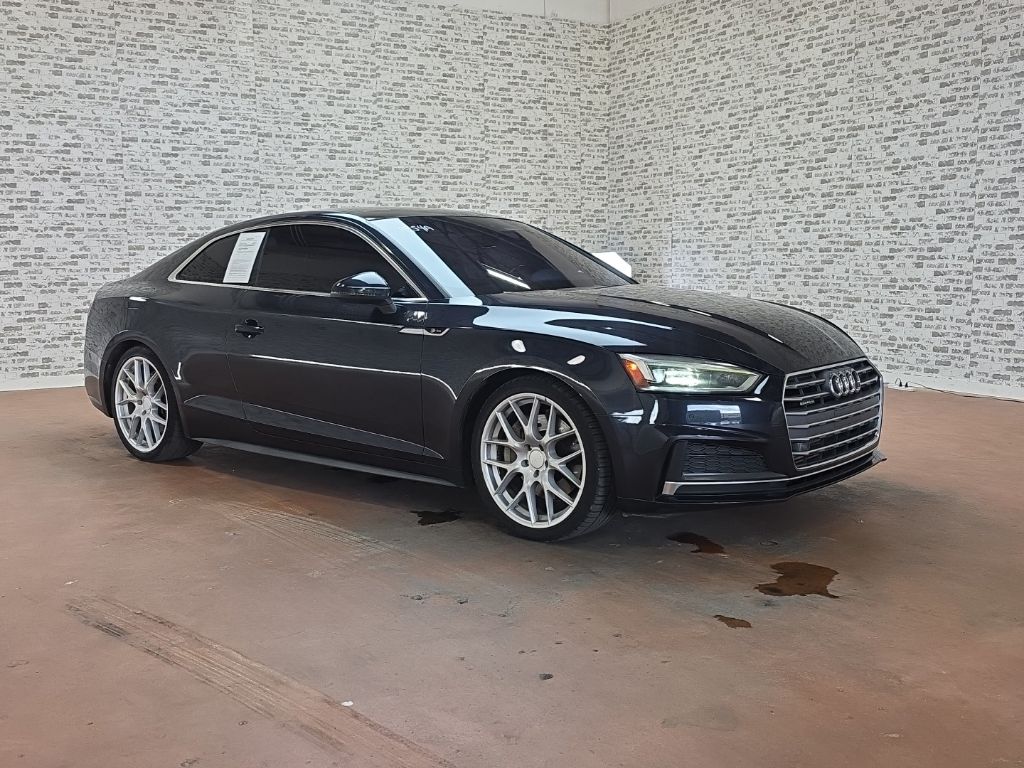 Moonlight Blue Metallic 2018 Audi A5 Coupe All-Wheel Drive 7-Speed Automatic