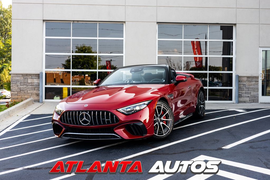Red 2022 Mercedes-Benz SL-Class Convertible All-Wheel Drive 9-Speed Automatic