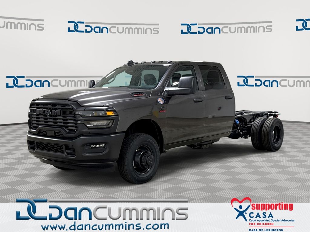 Gray (Granite Crystal Metallic Clearcoat) 2026 RAM 3500 Chassis Pickup Truck Four-Wheel Drive 8-Speed Automatic