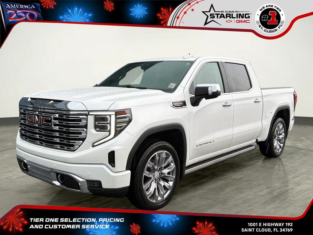 White Frost Tricoat 2024 GMC Sierra 1500 Pickup Truck Four-Wheel Drive Automatic