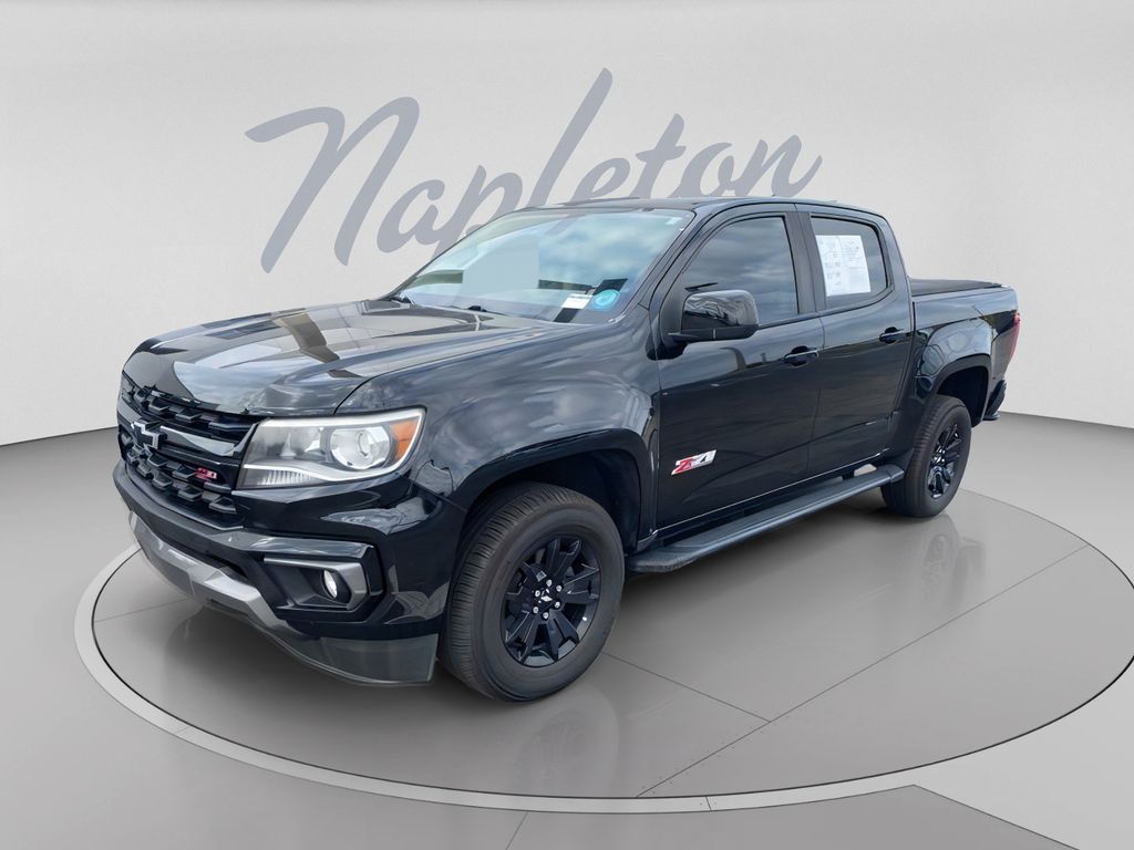 Black 2021 Chevrolet Colorado Pickup Truck Four-Wheel Drive 8-Speed Automatic
