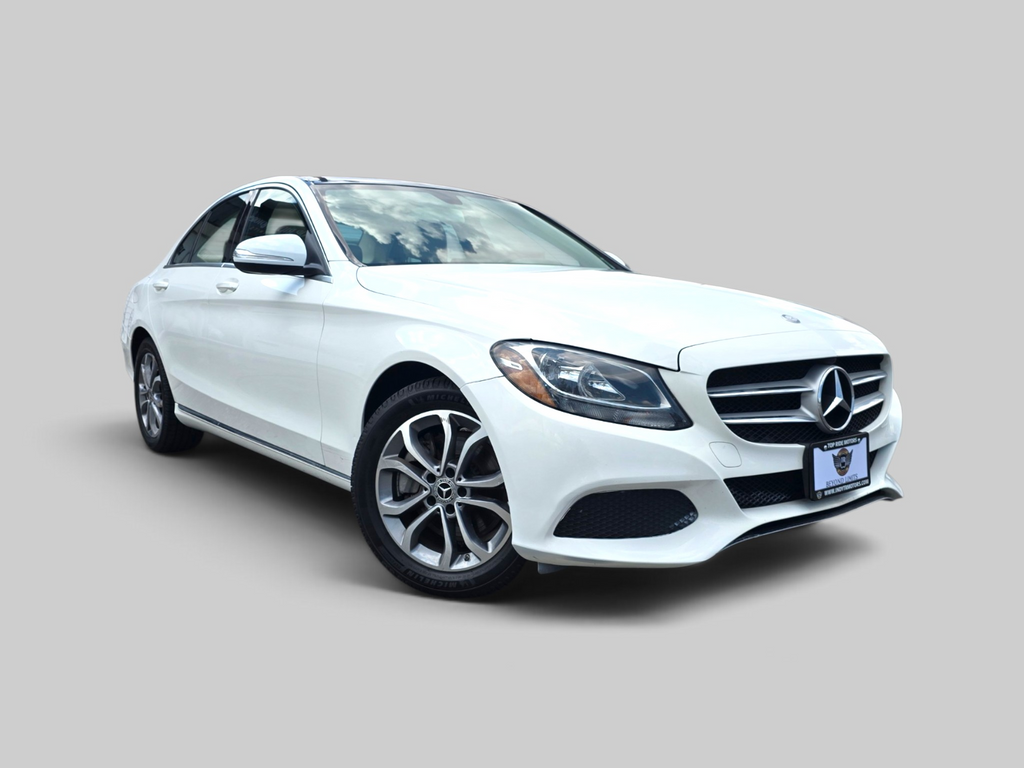 White 2017 Mercedes-Benz C-Class Sedan All-Wheel Drive 7-Speed Automatic