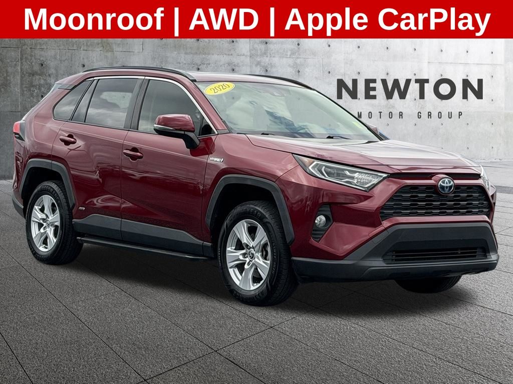 Pearl 2020 Toyota RAV4 Hybrid XLE AWD SUV / Crossover All-Wheel Drive Continuously Variable Transmission