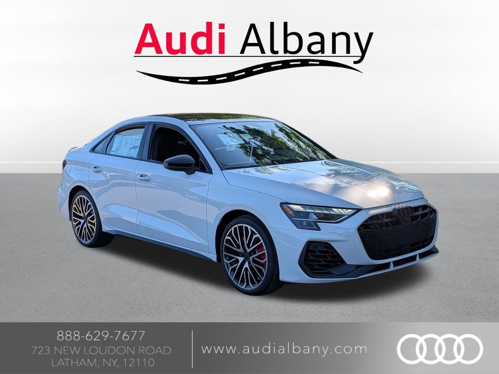 White 2026 Audi S3 2.0T quattro Premium Sedan All-Wheel Drive 7-Speed Automatic