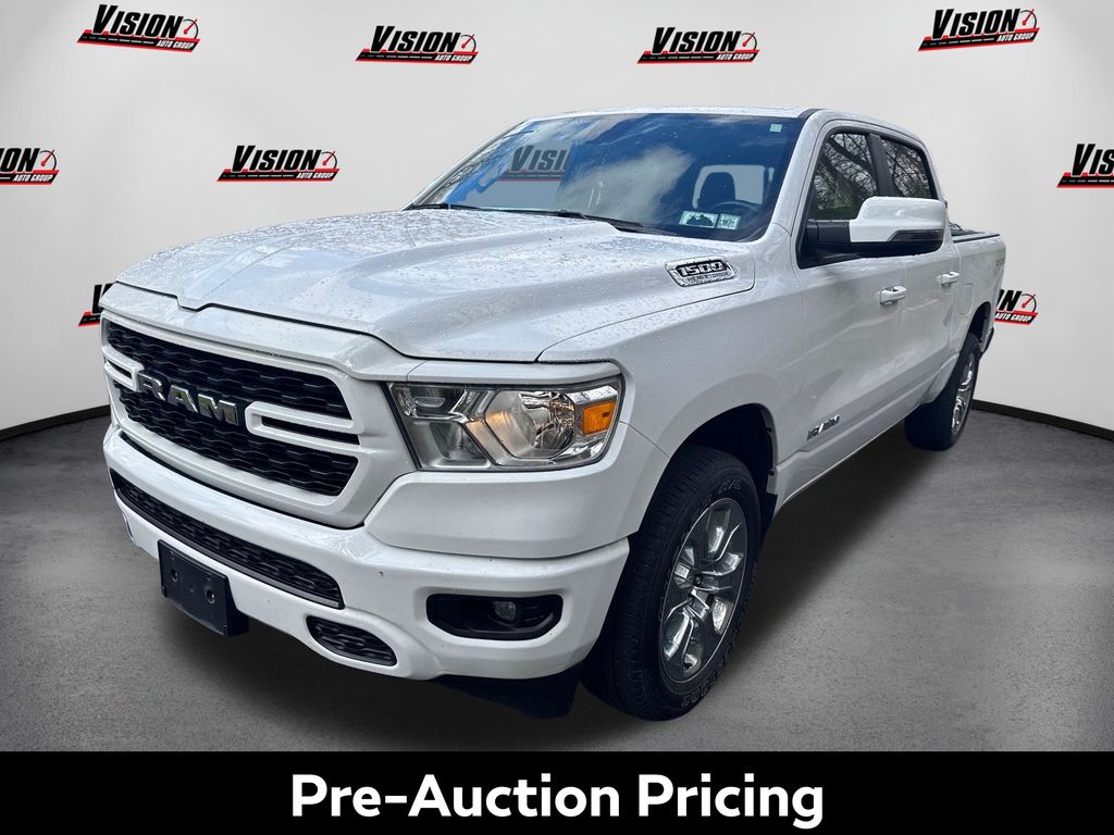 Bright White Clearcoat 2023 RAM 1500 Pickup Truck Four-Wheel Drive 8-Speed Automatic