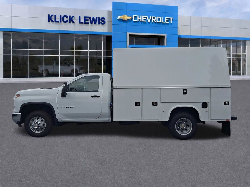 2025 Chevrolet Silverado 3500HD Work Truck White at Klick Lewis Buick Chevrolet