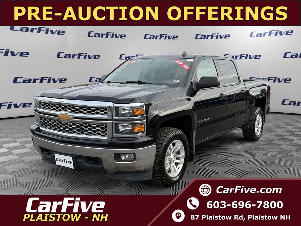 Black 2014 Chevrolet Silverado 1500 LT Crew Cab 4WD Pickup Truck Four-Wheel Drive 6-Speed Automatic Overdrive