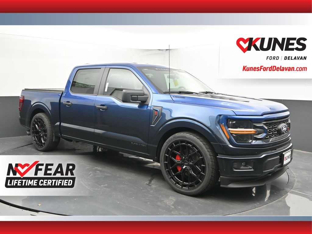Atlas Blue Metallic 2025 Ford F-150 STX SuperCrew 4WD Pickup Truck Four-Wheel Drive Automatic