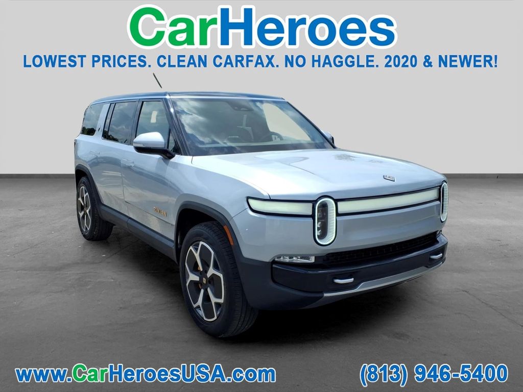 Silver 2024 Rivian R1S SUV / Crossover All-Wheel Drive 1-Speed Automatic
