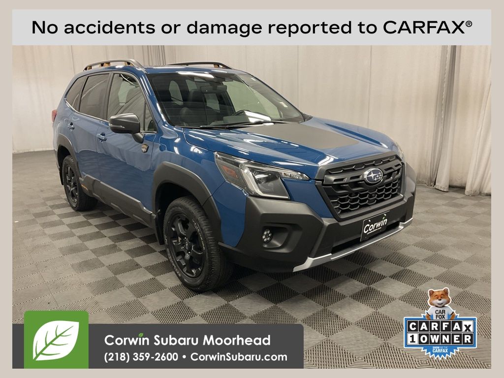 Geyser Blue 2023 Subaru Forester Wilderness Crossover AWD SUV / Crossover All-Wheel Drive Continuously Variable Transmission