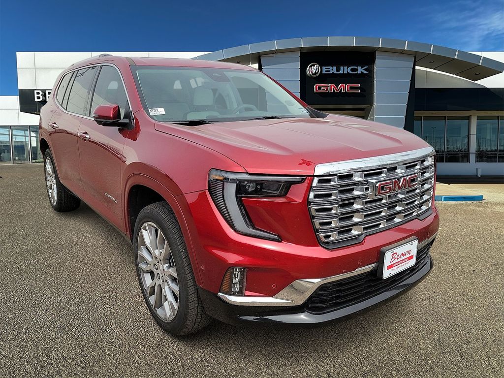 Volcanic Red Tintcoat 2025 GMC Acadia Denali FWD SUV / Crossover Front-Wheel Drive 8-Speed Automatic