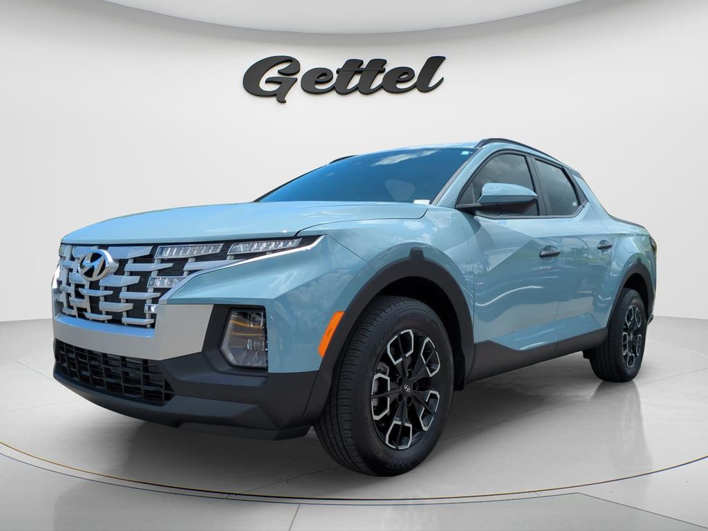 Blue / Stone 2024 Hyundai Santa Cruz SEL Crew Cab FWD Pickup Truck Front-Wheel Drive 8-Speed Automatic