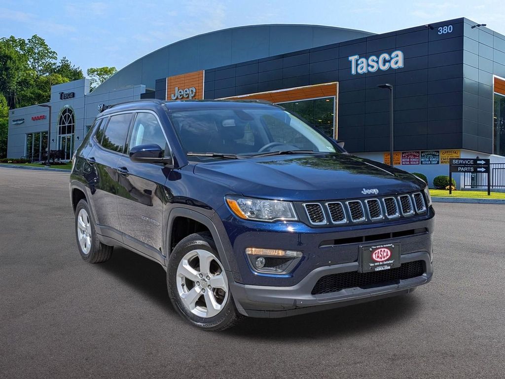 Jazz Blue Pearlcoat 2021 Jeep Compass Latitude 4WD SUV / Crossover Four-Wheel Drive 9-Speed Automatic