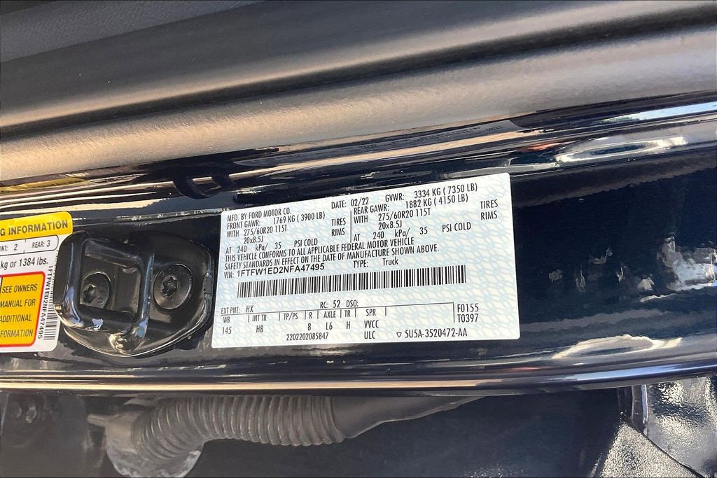 Used 2022 Ford F-150 Lariat 4D SuperCrew