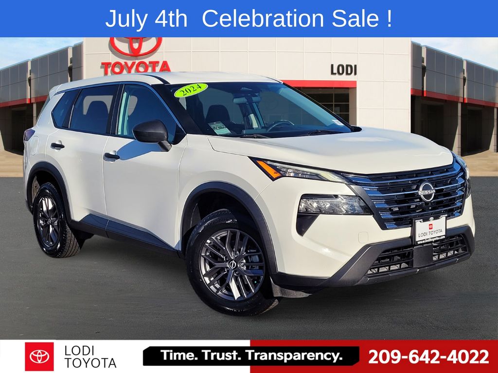 Glacier White 2024 Nissan Rogue SUV / Crossover All-Wheel Drive Continuously Variable Transmission