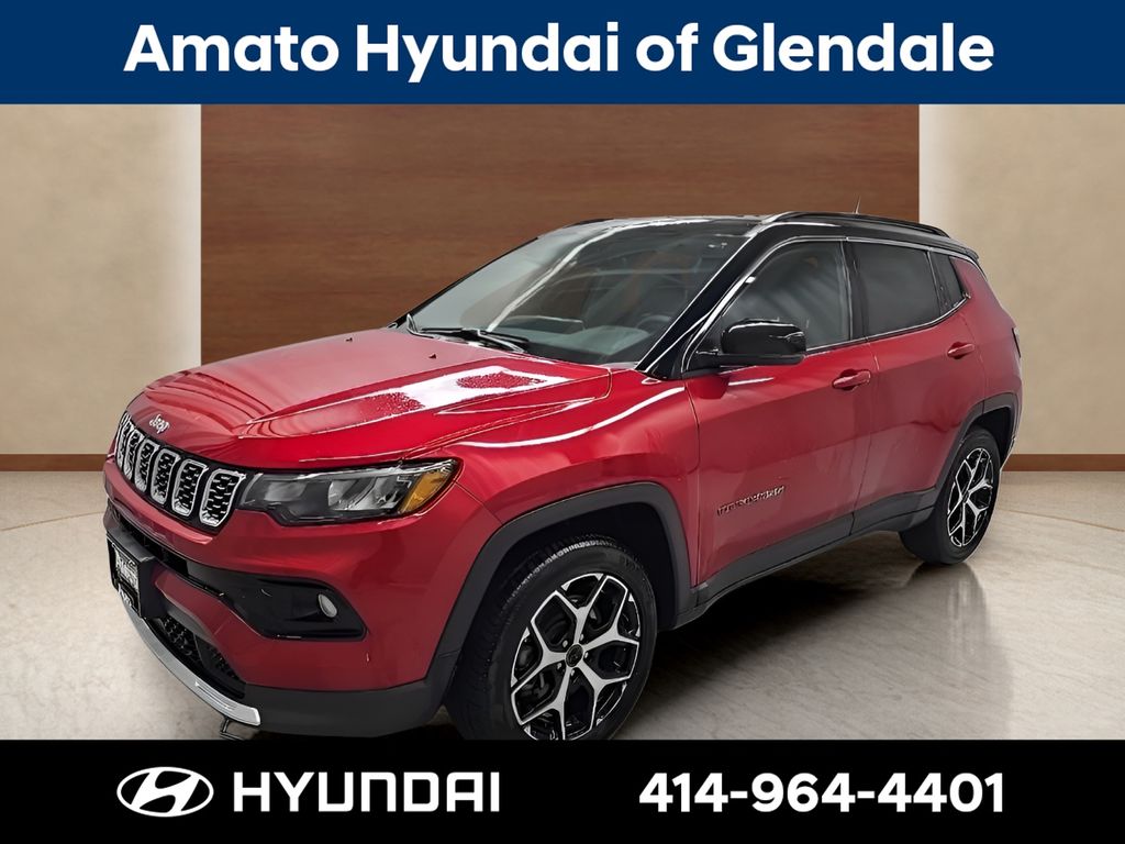 Red Hot Pearlcoat 2025 Jeep Compass SUV / Crossover Four-Wheel Drive 8-Speed Automatic