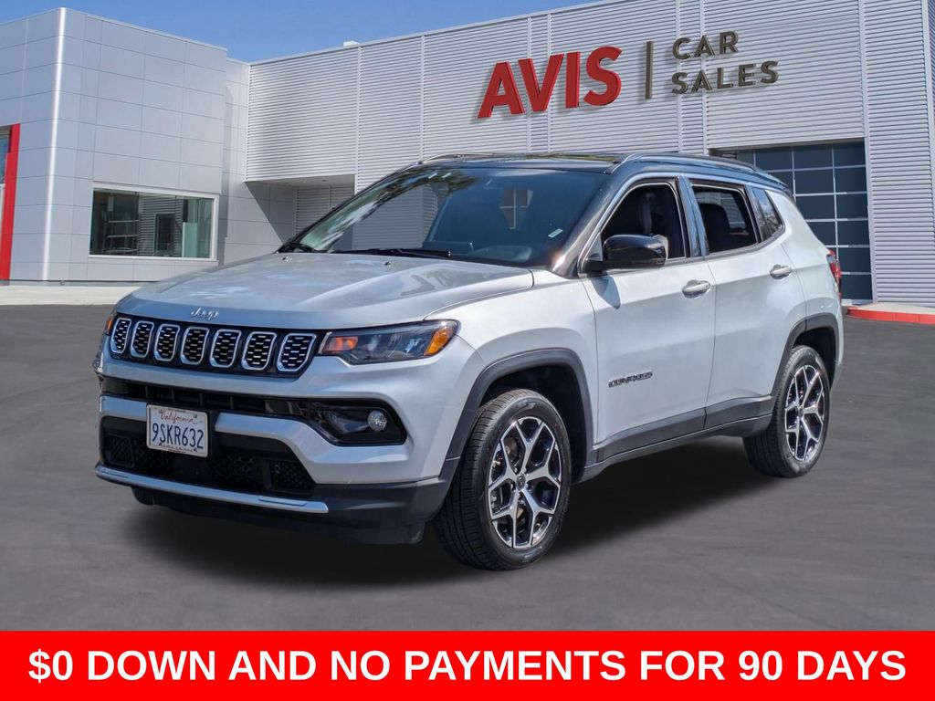 Silver 2025 Jeep Compass Limited 4WD SUV / Crossover Four-Wheel Drive 8-Speed Automatic