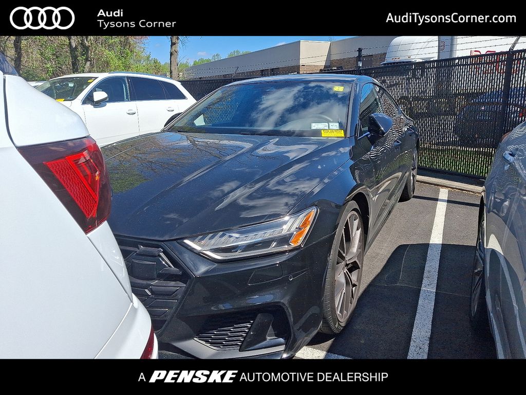 Mythos Black Metallic 2024 Audi S7 2.9T quattro Premium Plus AWD Sedan All-Wheel Drive 8-Speed Automatic