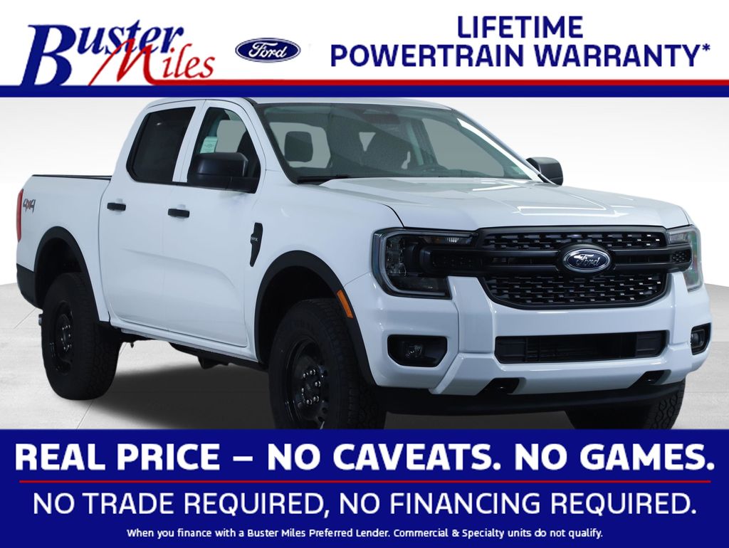 Oxford White 2026 Ford Ranger XL SuperCrew 4WD Pickup Truck Four-Wheel Drive Automatic