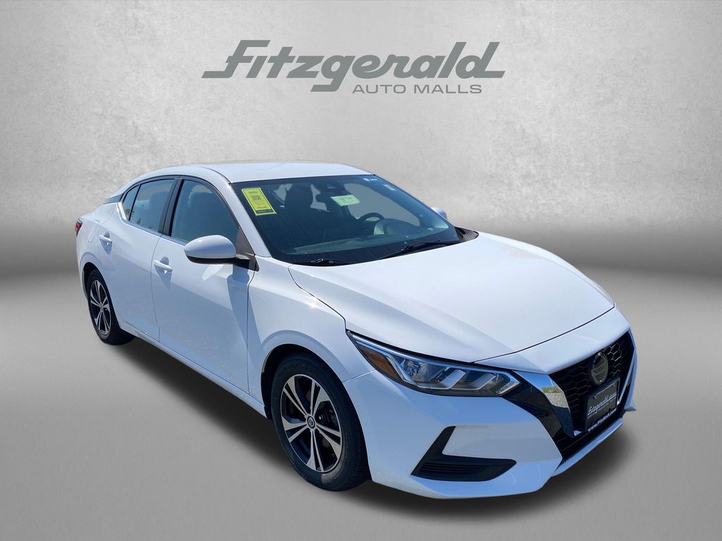 White (Fresh Powder) 2023 Nissan Sentra Sedan Front-Wheel Drive Continuously Variable Transmission