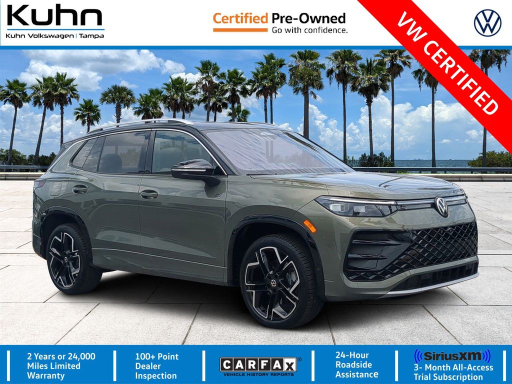 Avocado Green w/Deep Black Roof 2025 Volkswagen Tiguan SEL R-Line 4Motion SUV / Crossover All-Wheel Drive 8-Speed Automatic