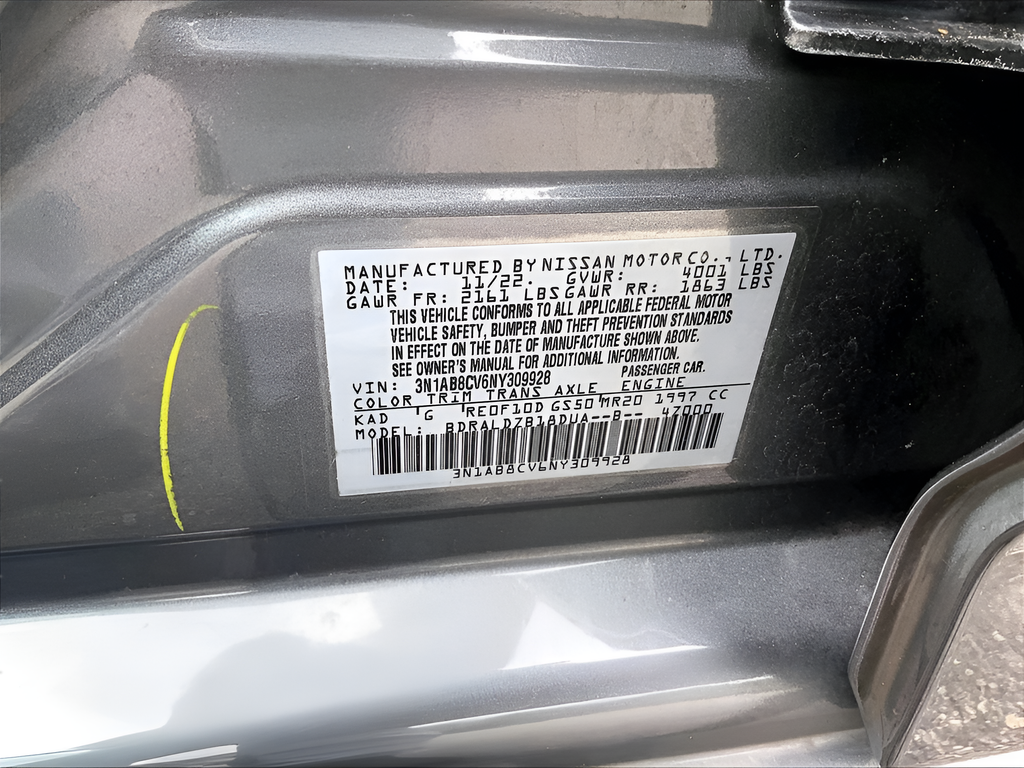 Used 2022 Nissan Sentra SV 4D Sedan