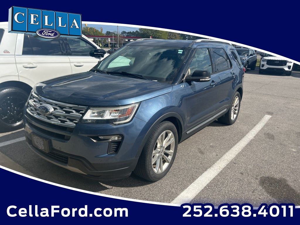 Blue Metallic 2018 Ford Explorer XLT SUV / Crossover Front-Wheel Drive 6-Speed Automatic