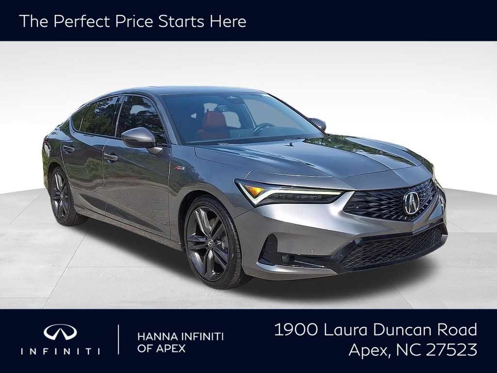 Liquid Carbon Metallic 2024 Acura Integra Sedan Front-Wheel Drive Continuously Variable Transmission