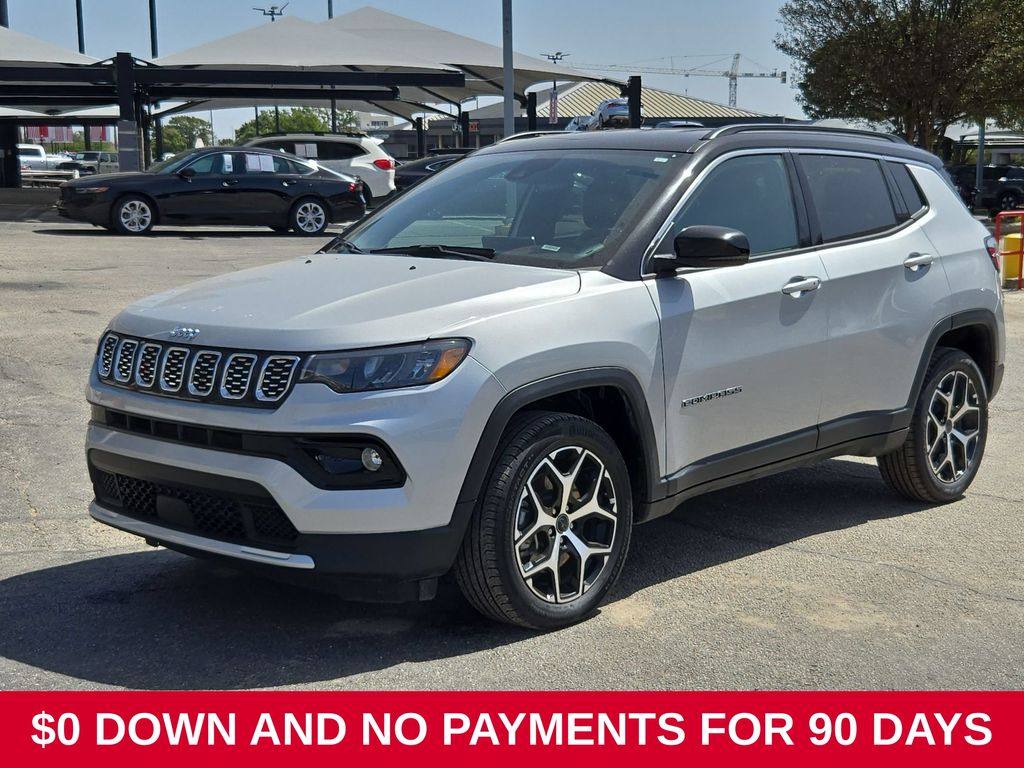 Silver Zynith Metallic Clearcoat 2025 Jeep Compass SUV / Crossover Four-Wheel Drive 8-Speed Automatic