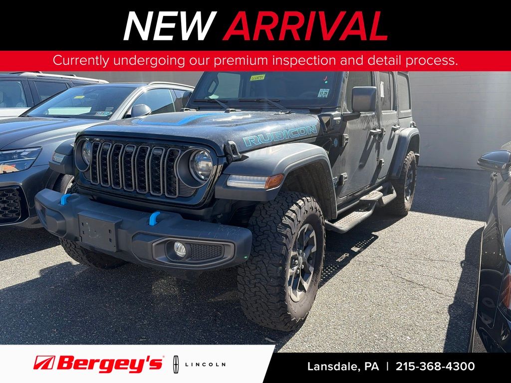Black Clearcoat 2024 Jeep Wrangler 4xe SUV / Crossover Four-Wheel Drive 8-Speed Automatic