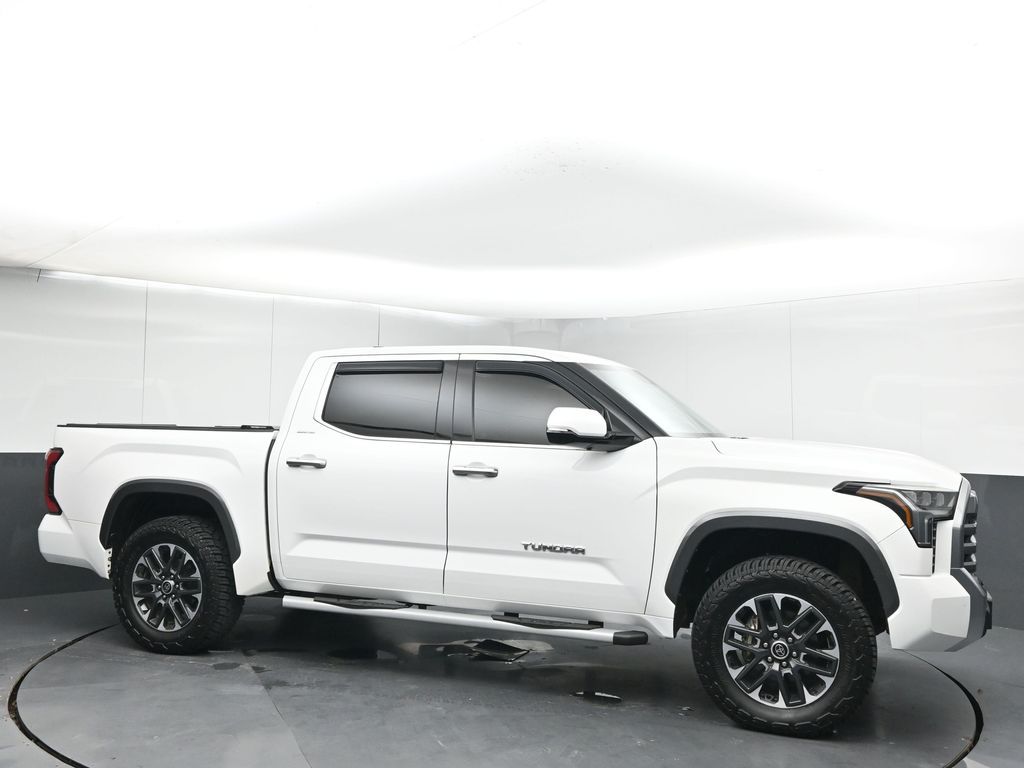White 2022 Toyota Tundra Limited CrewMax Cab 4WD Pickup Truck Four-Wheel Drive Automatic