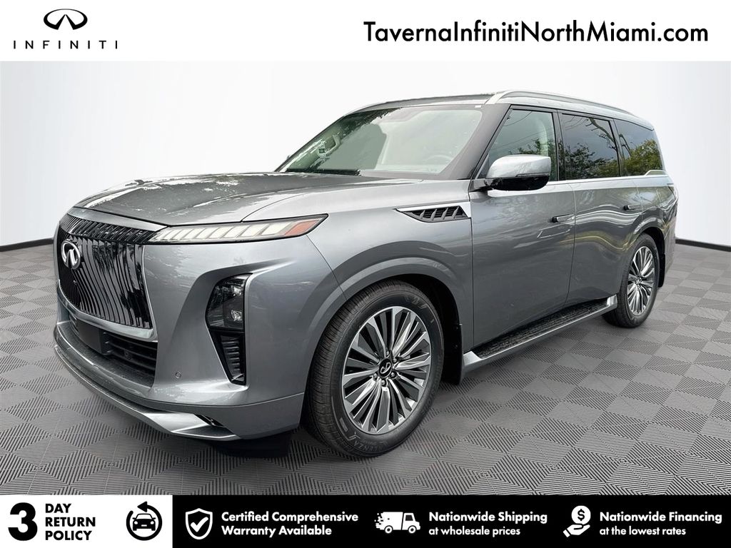 Gray 2027 INFINITI QX80 SUV / Crossover Rear-Wheel Drive 9-Speed Automatic