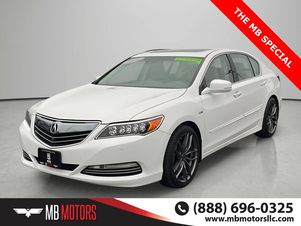 White 2016 Acura RLX Sedan Front-Wheel Drive 7-Speed Dual Clutch