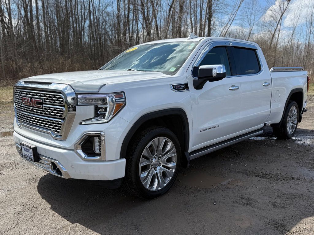 White Frost 2021 GMC Sierra 1500 Denali Crew Cab 4WD Pickup Truck Four-Wheel Drive Automatic