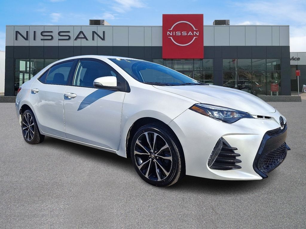 White (Blizzard Pearl) 2019 Toyota Corolla SE Sedan Front-Wheel Drive Continuously Variable Transmission