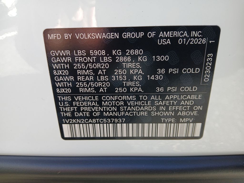 New 2026 White Volkswagen 2.0T SE w/Technology image 29