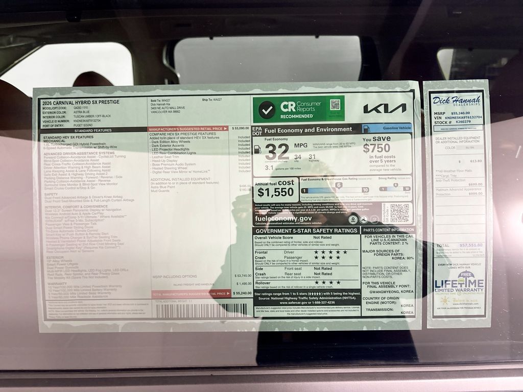 2026 Kia Carnival Hybrid SX Prestige