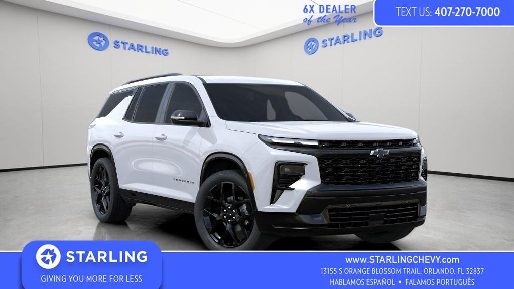 Polar White Tricoat 2026 Chevrolet Traverse RS FWD SUV / Crossover Front-Wheel Drive 8-Speed Automatic