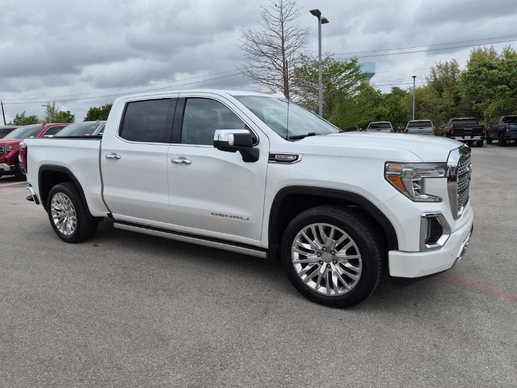 White Frost Tricoat 2019 GMC Sierra 1500 Denali Crew Cab 4WD Pickup Truck Four-Wheel Drive Automatic