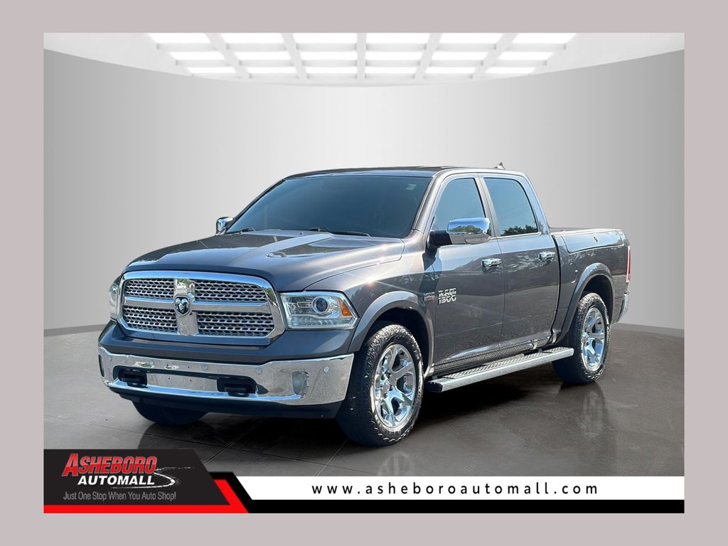 Gray (Granite Crystal Metallic Clearcoat) 2018 RAM 1500 Pickup Truck Four-Wheel Drive 8-Speed Automatic