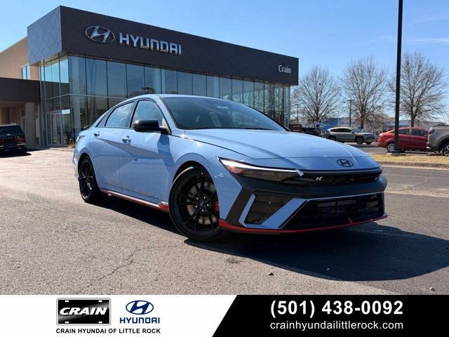 Blue 2026 Hyundai Elantra N Sedan Front-Wheel Drive 6-Speed Manual