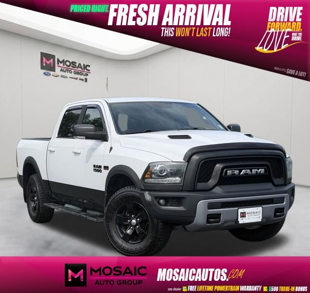 Bright White Clearcoat 2016 RAM 1500 Pickup Truck Four-Wheel Drive 8-Speed Automatic