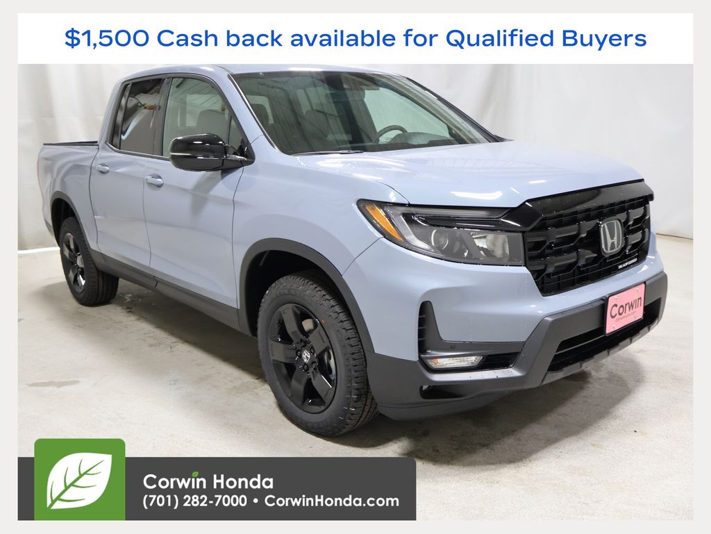 Sonic Gray Pearl 2026 Honda Ridgeline Black Edition AWD Pickup Truck All-Wheel Drive 9-Speed Automatic