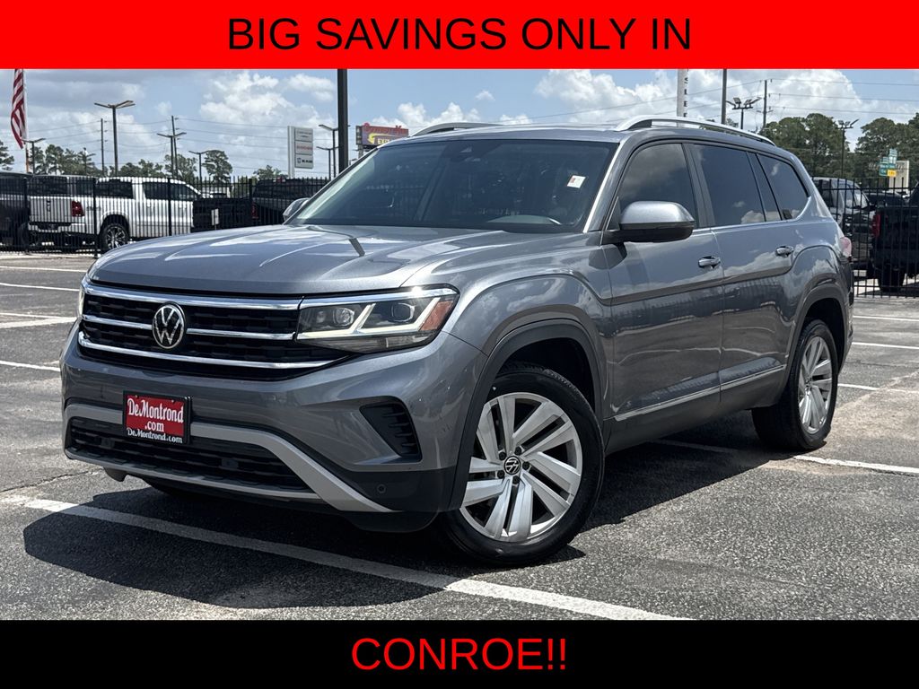 2021 Volkswagen Atlas SEL Gray at DeMontrond Mazda