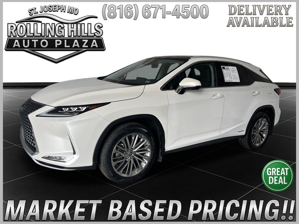 White 2022 Lexus RX Hybrid 450h AWD SUV / Crossover All-Wheel Drive Continuously Variable Transmission