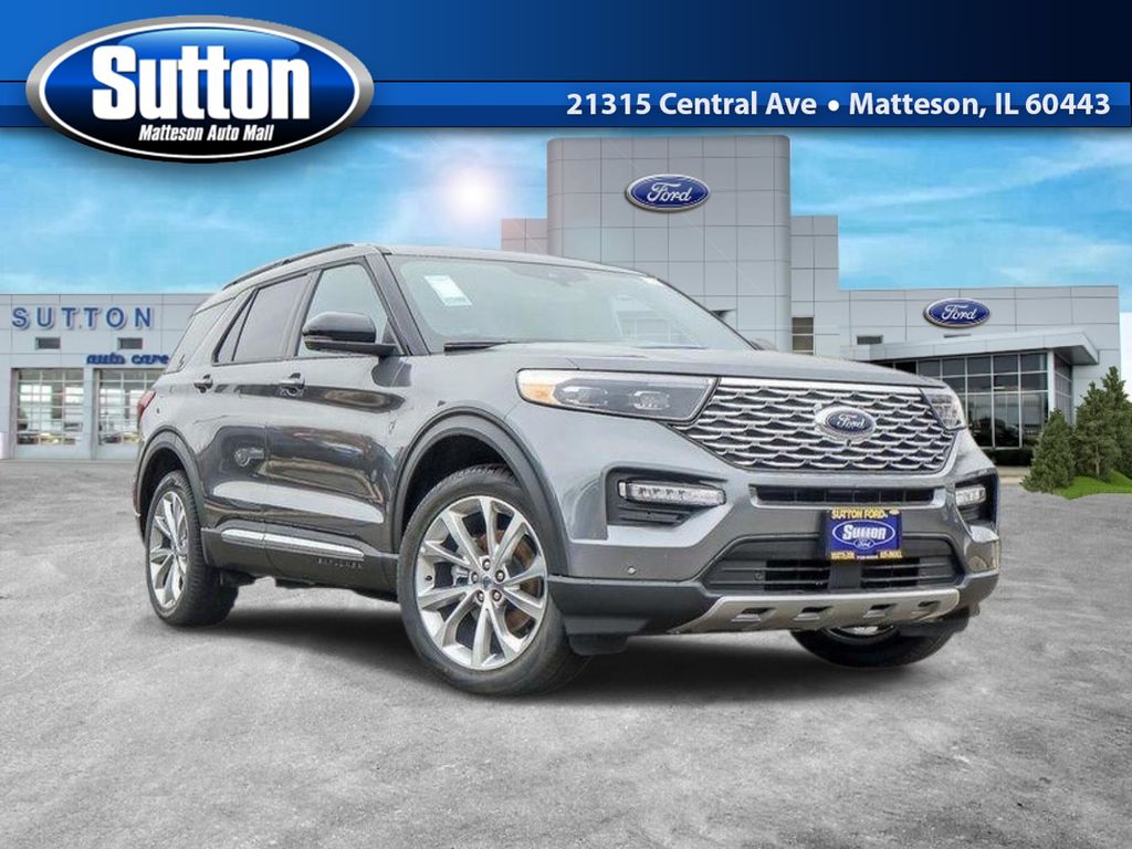 Gray Metallic 2023 Ford Explorer SUV / Crossover All-Wheel Drive Automatic