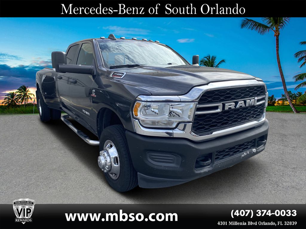 Gray (Granite Crystal Metallic Clearcoat) 2021 RAM 3500 Pickup Truck Four-Wheel Drive 6-Speed Automatic