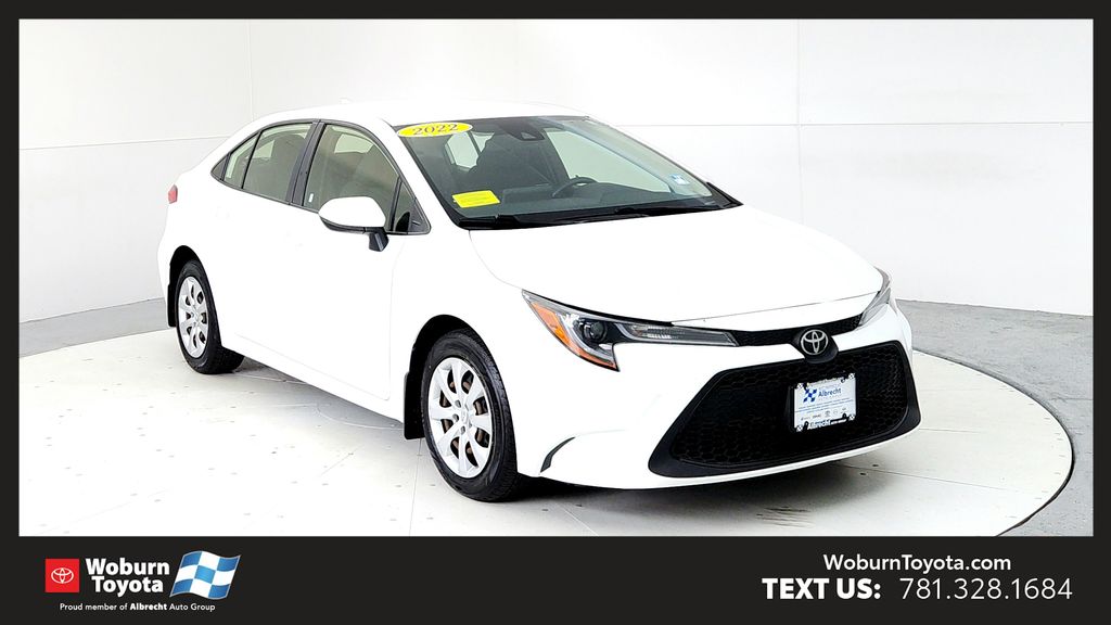 White 2022 Toyota Corolla Sedan Front-Wheel Drive Continuously Variable Transmission
