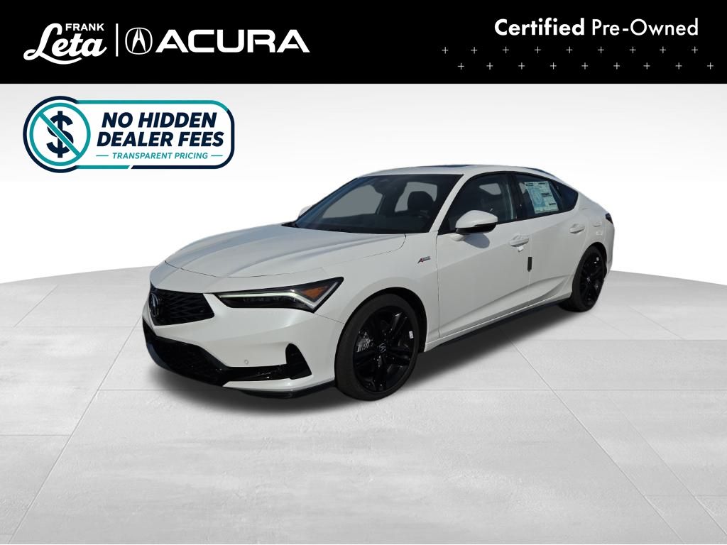 Platinum White Pearl 2026 Acura Integra Sedan Front-Wheel Drive Continuously Variable Transmission
